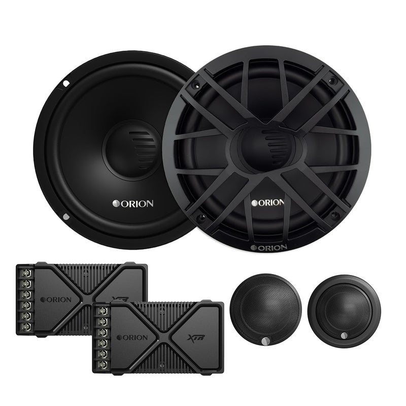 Orion نظام صوتي للسيارة من سلسلة ORION XTR XTR65.SC 2-Way Coaxial - مكبرات صوت 6.5 بوصة، نطاق كامل، صوت جهير معزز، 340 واط، 4 أوم، تركيب سهل، تويتر قبة حريرية 1 بوصة، تقاطع خارجي سلبي - زوج - Image 1